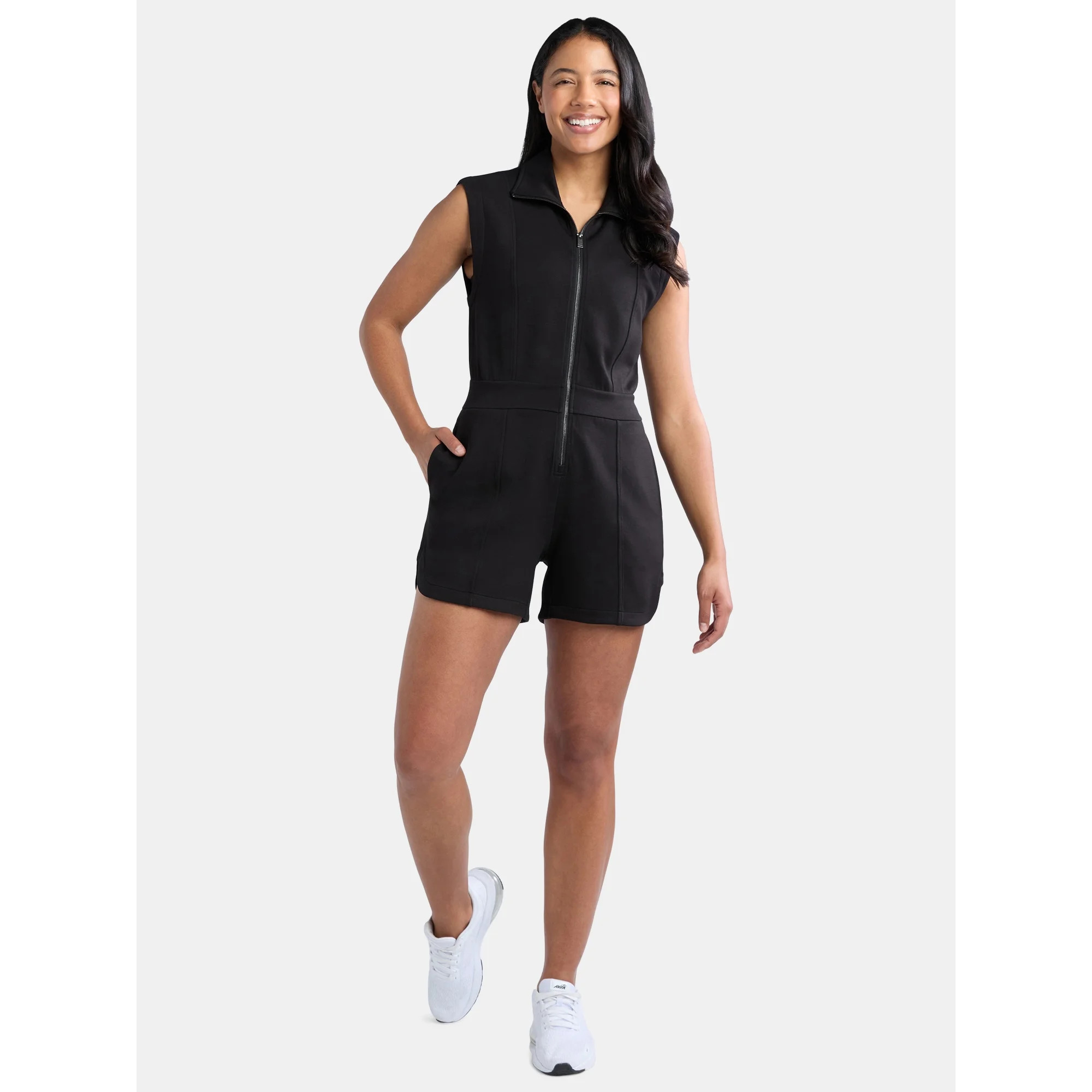 Avia Women's and Women's Plus Knit Romper, Sizes XS-4X | Walmart (US)