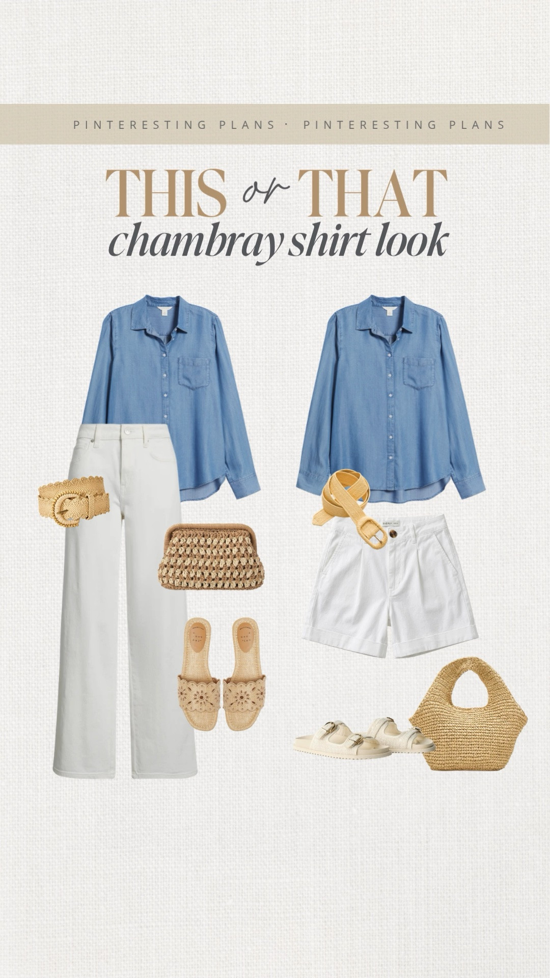 This or That Chambray shirt look 🙌🏻🙌🏻

#LTKootd #LTKSeasonal #LTKdayinmylife