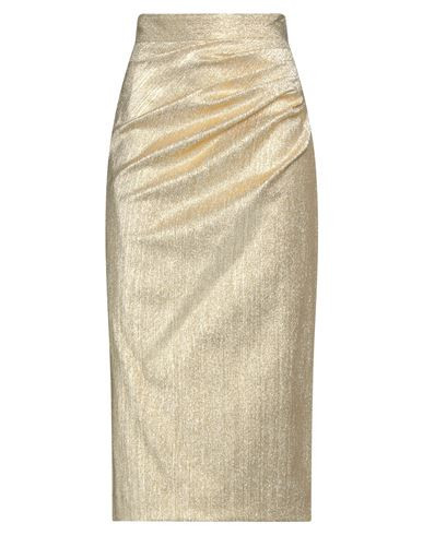 Dolce & gabbana Woman Midi skirt Gold Size 2 Silk, Polyester, Elastane | YOOX (US)