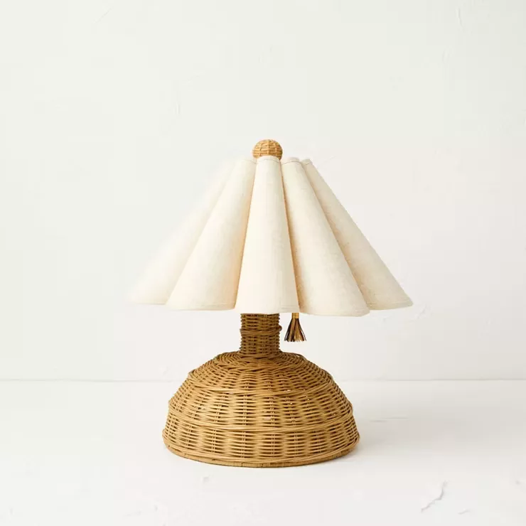 Wicker lamp deals target