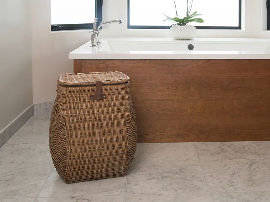 Wicker Laundry Hamper with Handles | Wayfair North America