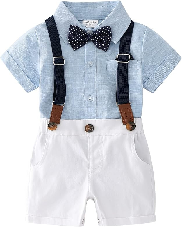 Baby Boys Gentleman Outfits Suits | Amazon (US)