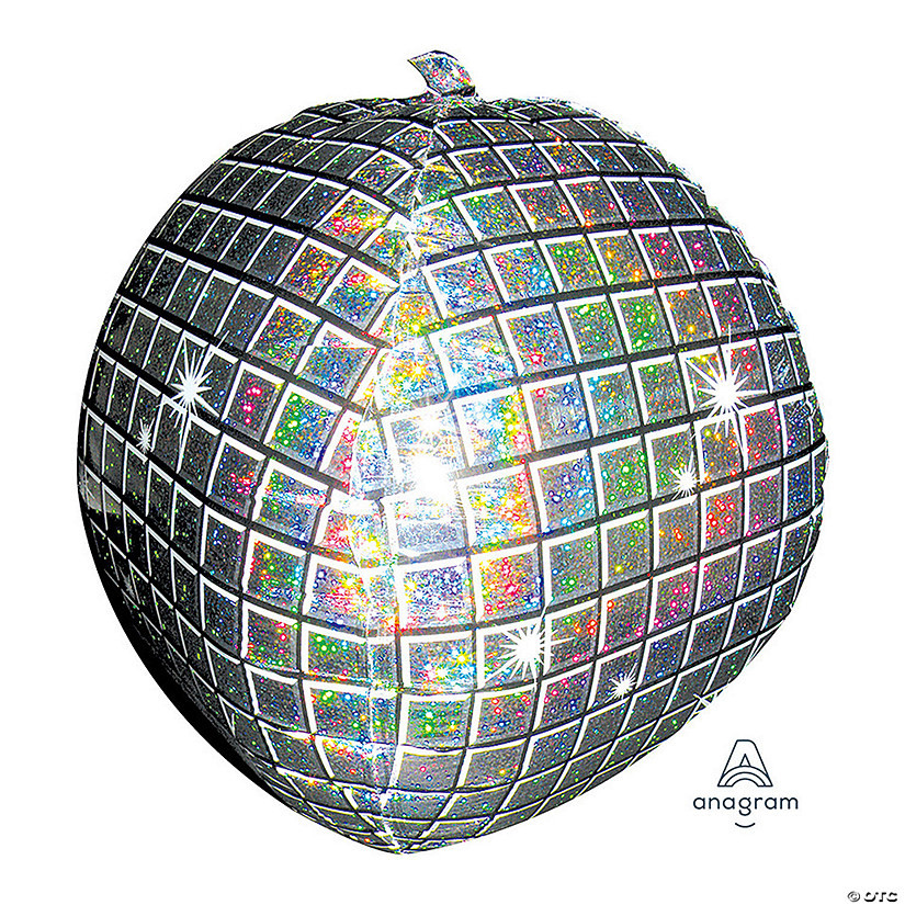 Holographic Disco Ball Round 18" Mylar Balloon | Oriental Trading Company