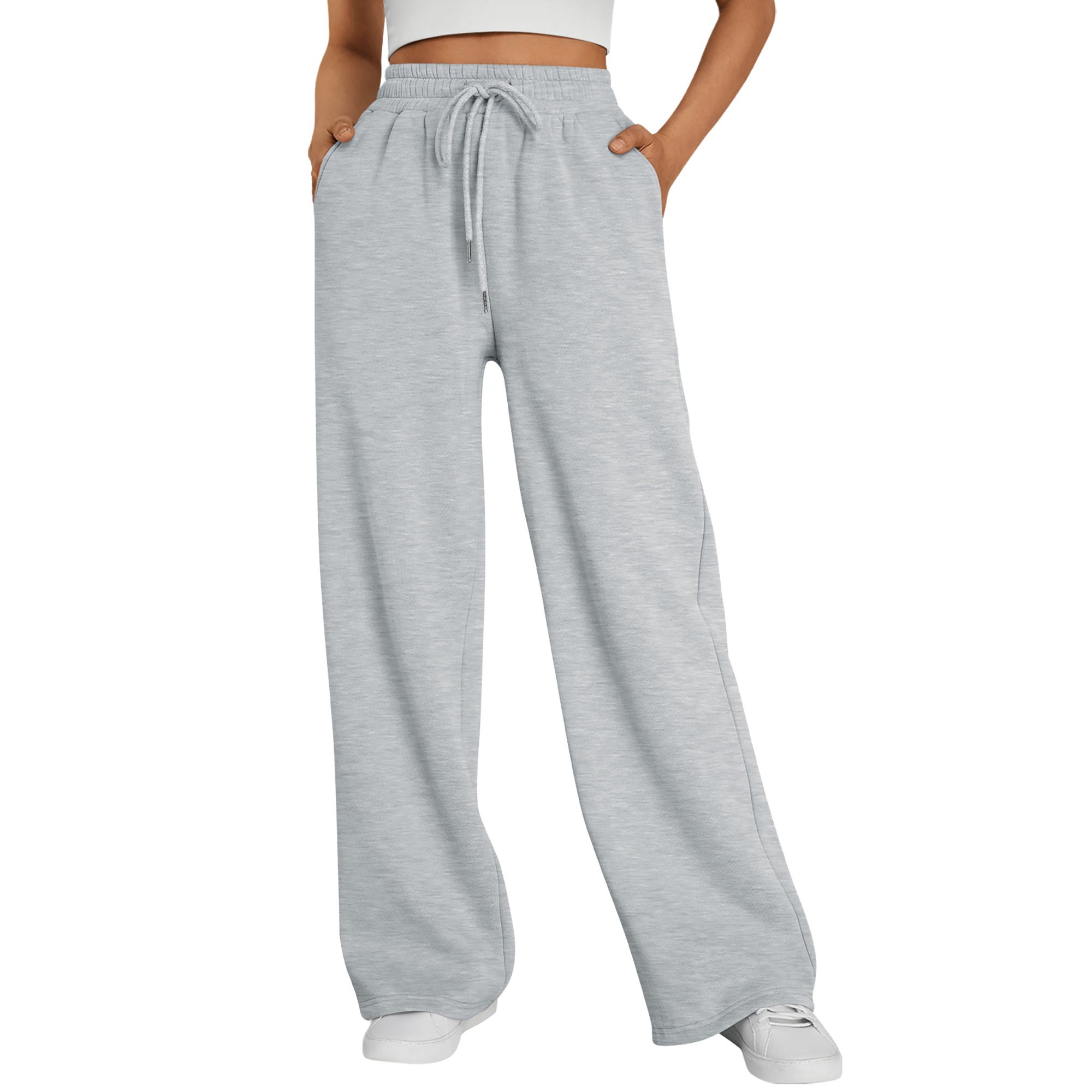 SUNBS Wide Leg Sweatpants Womens Cargo Pants Baggy Lounge Joggers Drawstring Cotton Sweat Pants w... | Walmart (US)