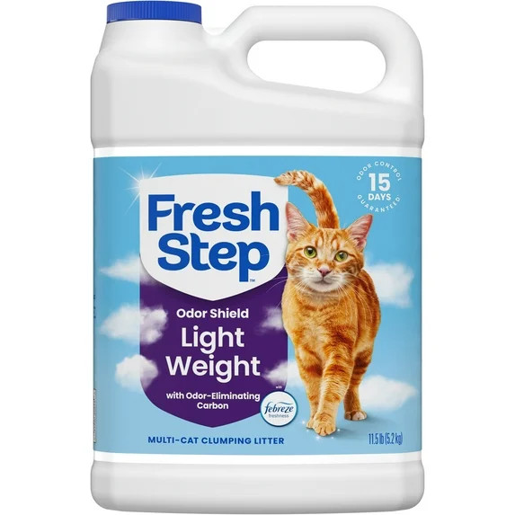 Fresh Step Odor Shield Light Weight Multi Cat Clumping Litter, 11.5 lb. | Walmart (US)