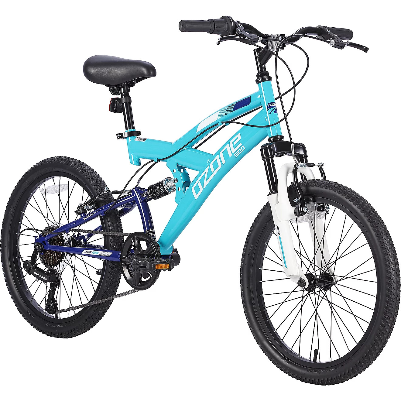 Ozone 500 Kids' Shock Force 20 in 7-Speed Mountain Bike | Academy Sports + Outdoors