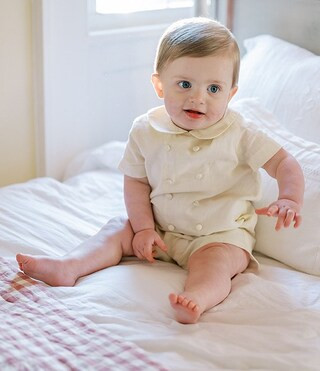 x Kristin Ellen Hockman Baby Boys 3-24 Months Robert Yellow Shortall | Dillard's