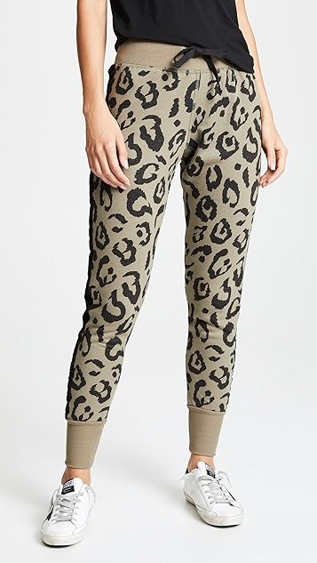 Big Leopard Velvet Stripe Sweatpants | Shopbop