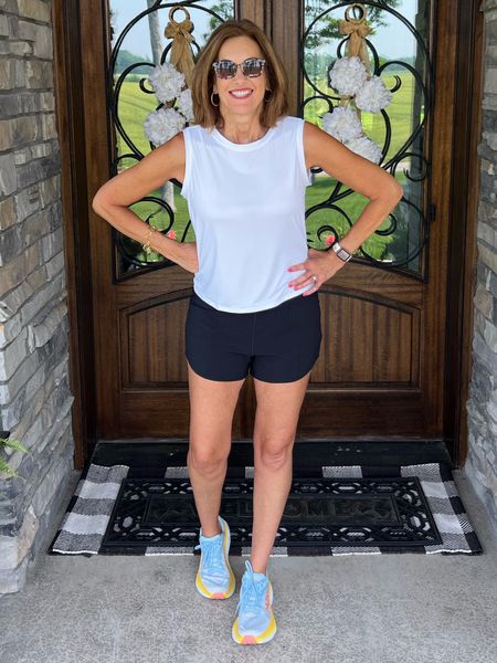 Amazon/Lululemon 

Save don’t splurge because this @amazonfashion brand is so good! 

I’d recommend sizing up! I’m wearing a medium…my true size…but sending them back for the large! 

Active Top is a large too. (Sized up)

Love my Hoka’s!

#LTKFind #LTKstyletip #LTKfit