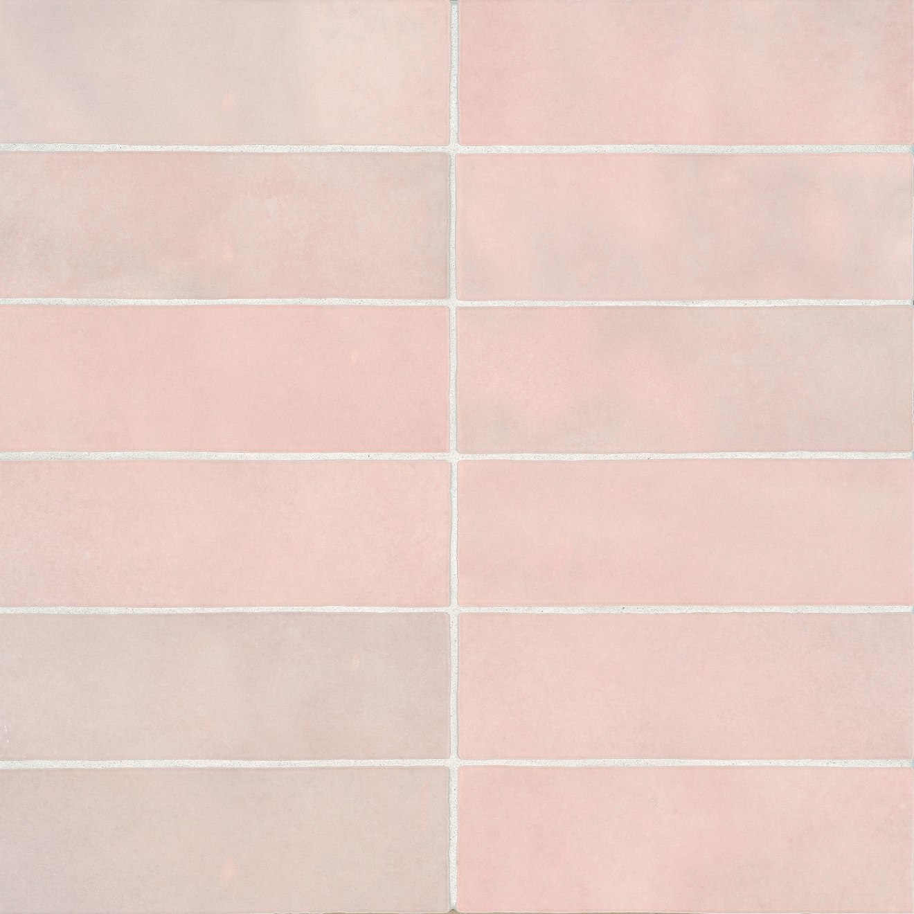 Cloe 2.5" x 8" Ceramic Tile in Pink | Bedrosians Tile & Stone