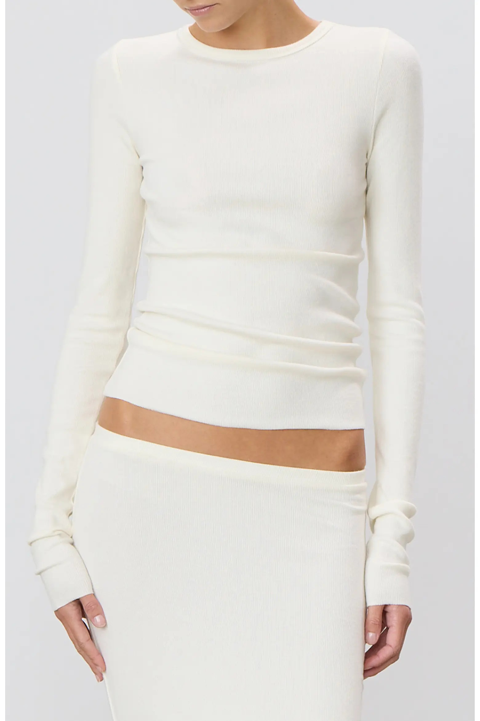 ETERNE Long Sleeve Fitted Top (Women) | Nordstrom | Nordstrom