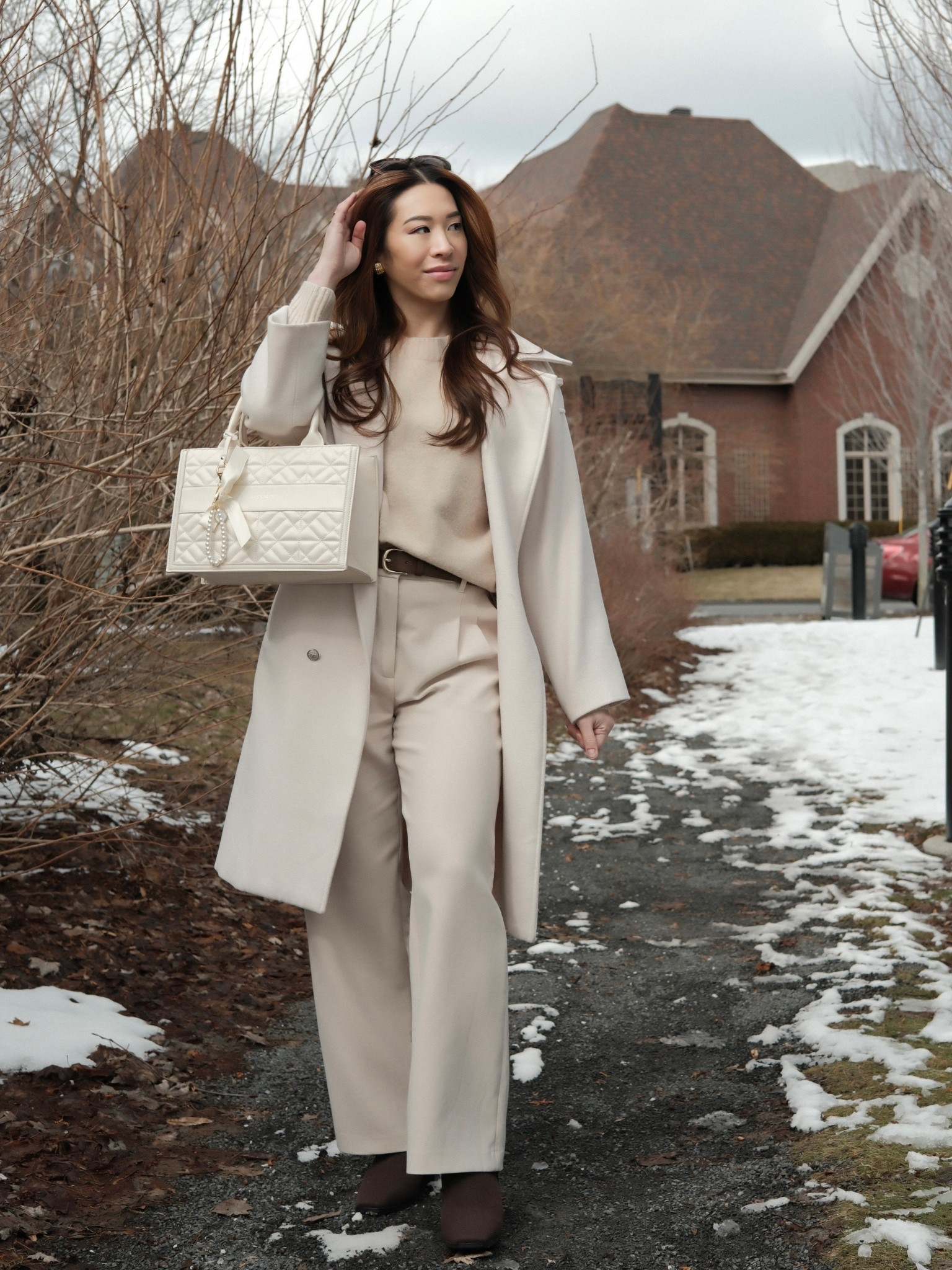 Chic transitional look
Monochrome outfit
Winter to Spring outfit
Work office elegant

#LTKWorkwear #LTKootd