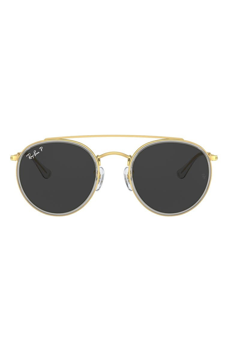 51mm Polarized Round Sunglasses | Nordstrom