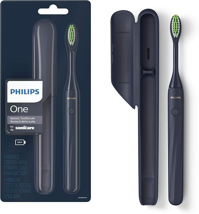 Philips One by Sonicare Battery Toothbrush, Midnight Blue, HY1100/04 | Amazon (US)
