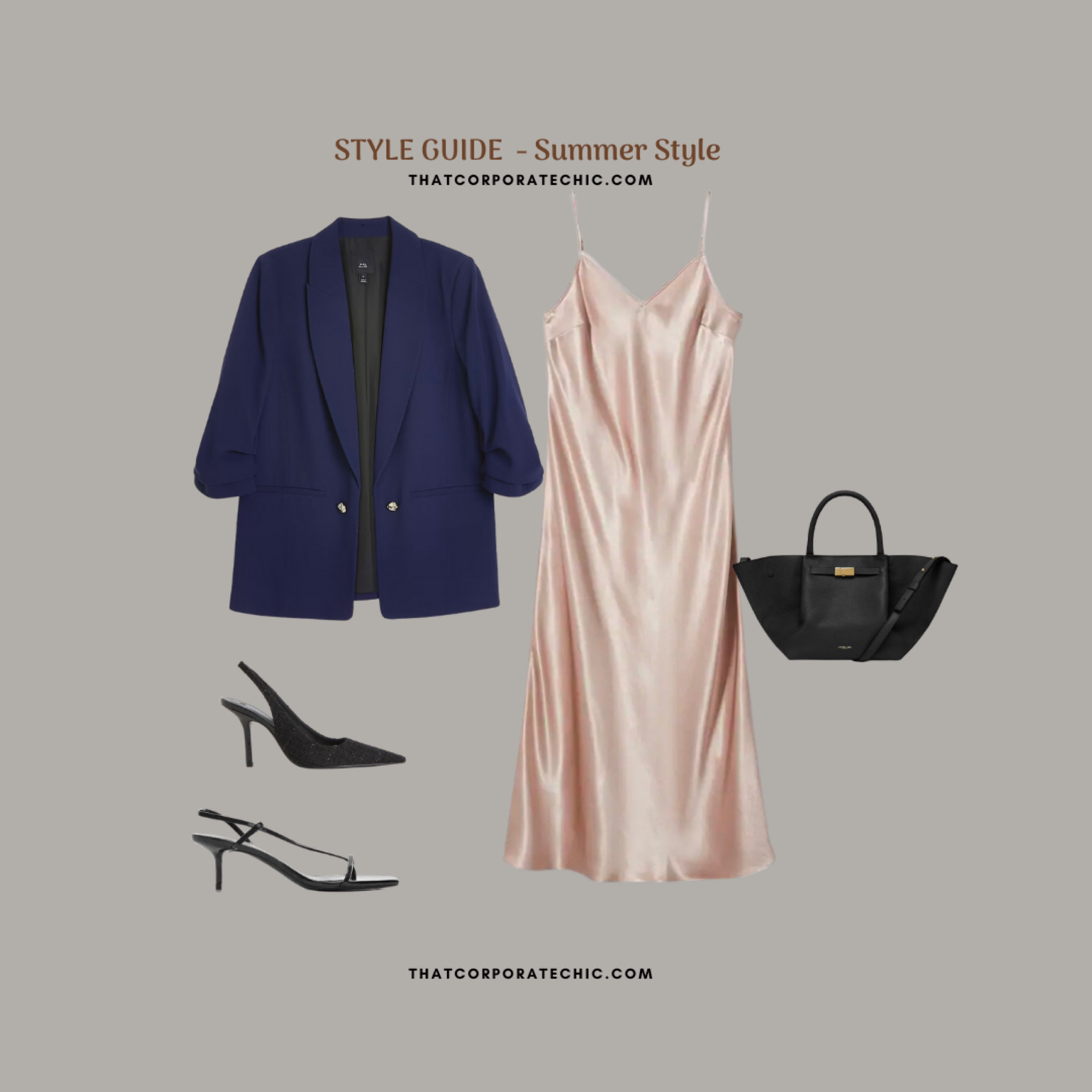 Summer style ideas 

Slip dress plus lightweight blazer for when it's hot outside but cold in the office 

#LTKstyletip #LTKworkwear