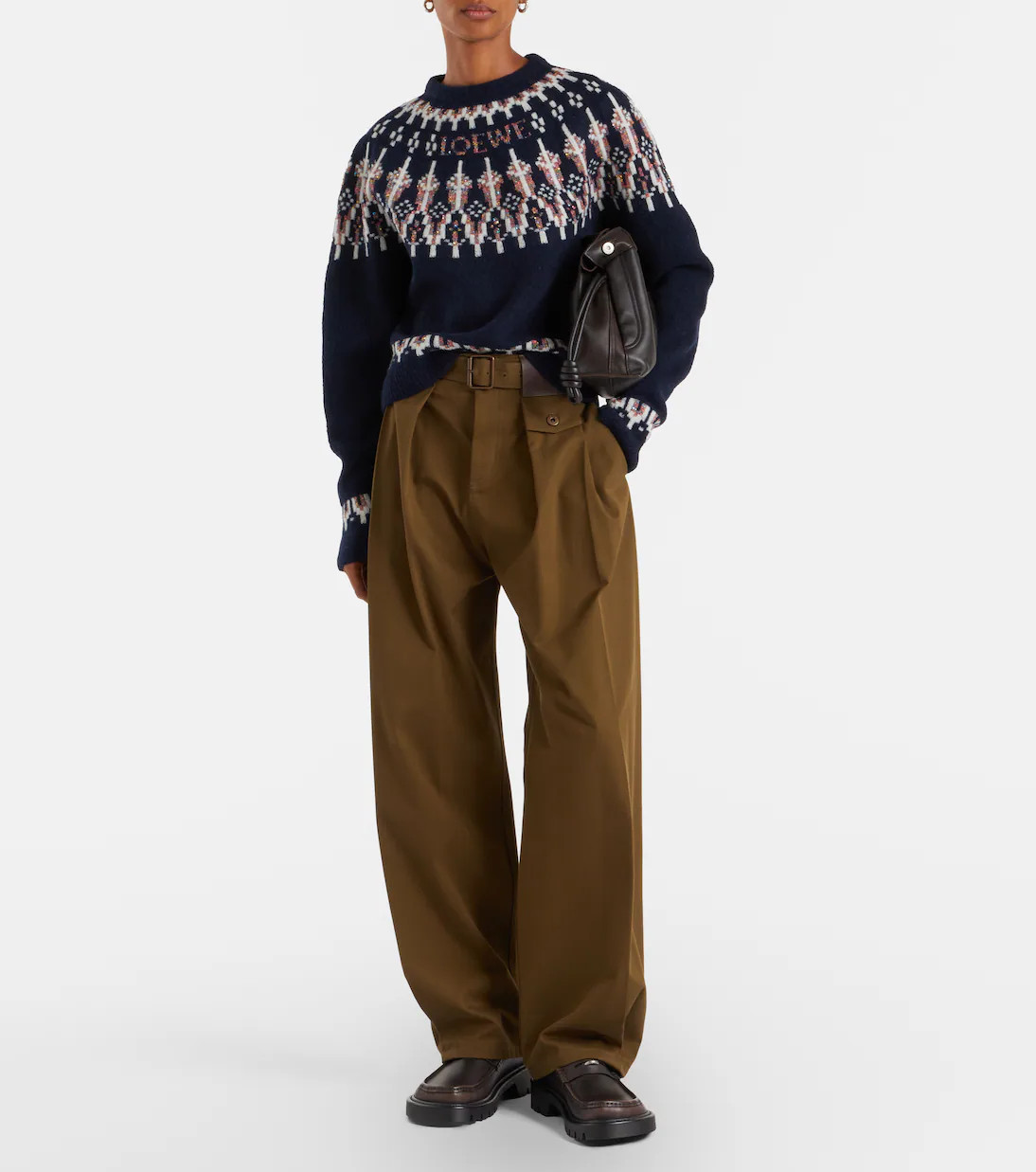 Fair Isle sequined wool-blend sweater | Mytheresa (US/CA)