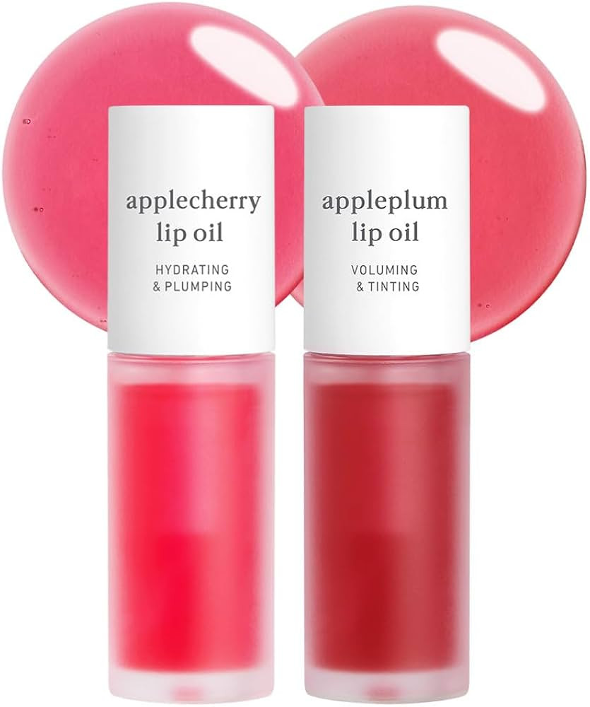 NOONI Korean Hydrating Lip Oil Set - Applecherry & Appleplum | Long-Lasting, Moisturizing, Plumpi... | Amazon (US)