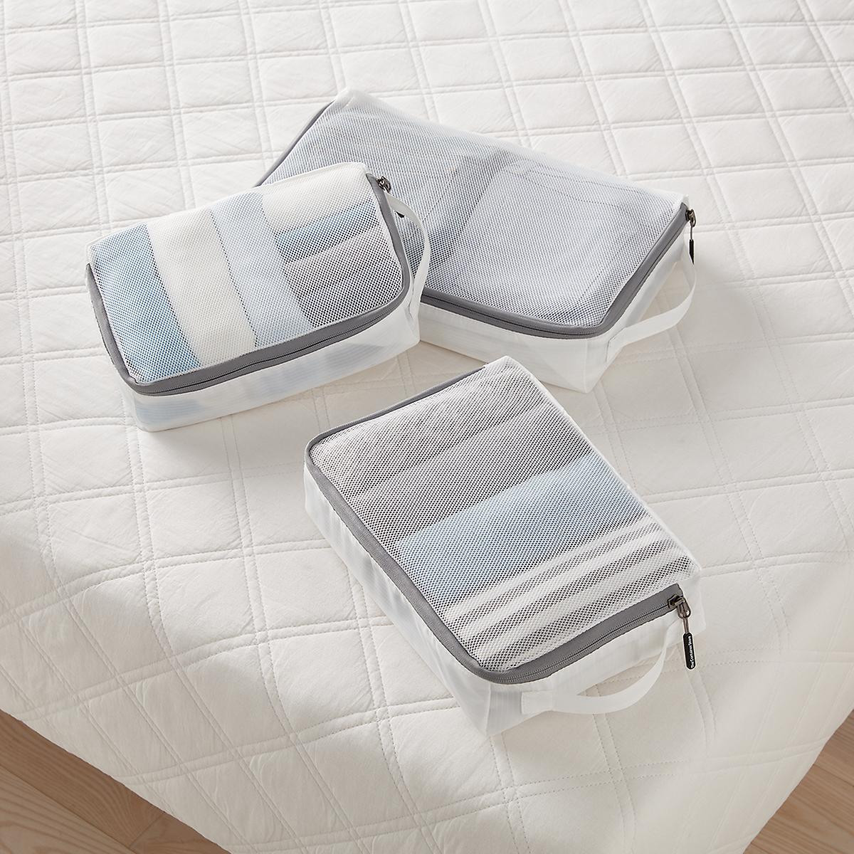 S/M/L Packing Cubes Translucent Set of 3 | The Container Store