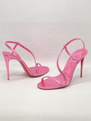 Christian Louboutin  Rosalie 100MM Metallic Leather Sandals | eBay US