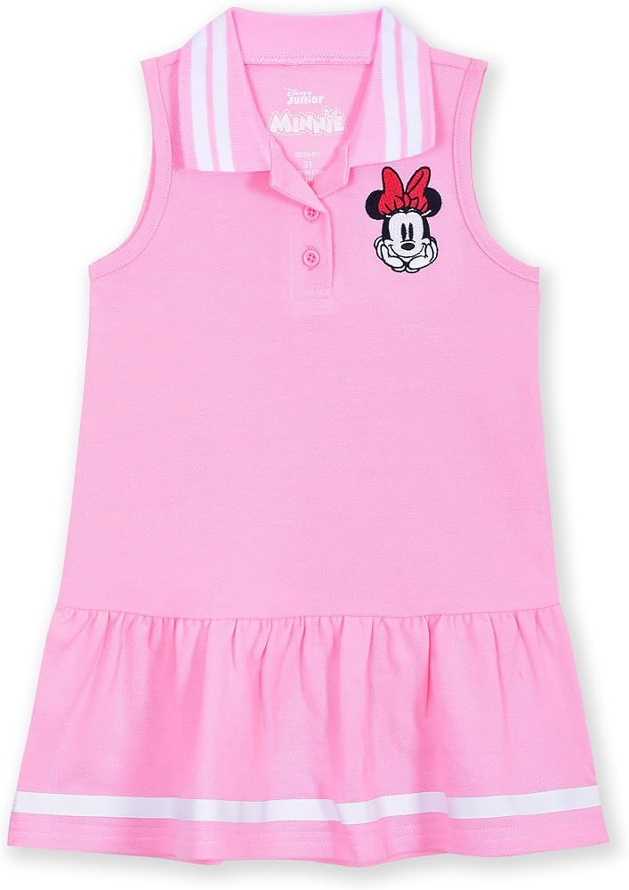 Disney Minnie Mouse Girls Collar Dress for Toddler and Big Kids | Amazon (US)