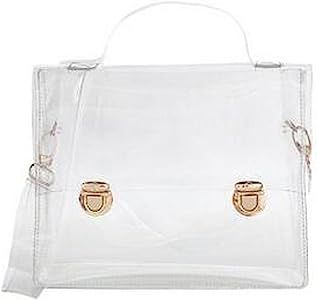 Transparent Fashionable Clear Crossbody Shoulder Bag Purse | Amazon (US)