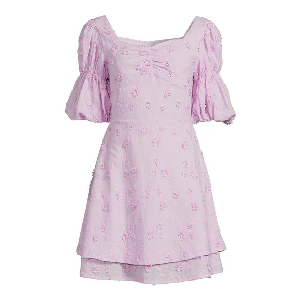 Label Rail x CheapChicFinds Women's Tiered Mini Bow Back Dress | Walmart (US)