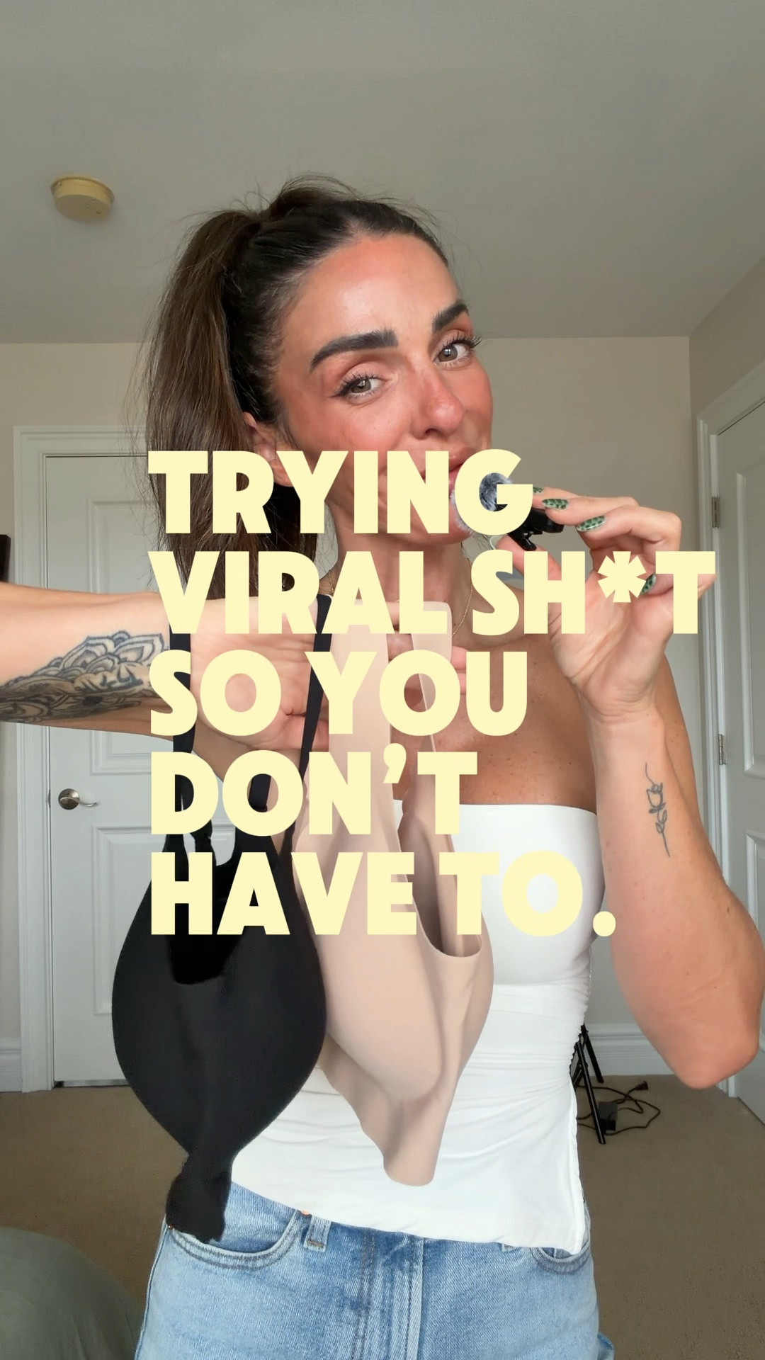 Trying viral sh*t so you don’t have to.
A bra that only comes in one size?