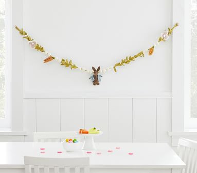 Peter Rabbit™ Felted Easter Garland | Pottery Barn Kids