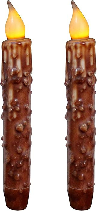 CVHOMEDECO Taper Candles Coffee 2 PCS | Amazon (US)
