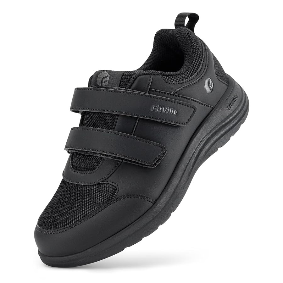 FitVille Diabetic Shoes for Women Wide Width Lightweight Adjustable Strap Comfortable Mesh Wide W... | Amazon (US)