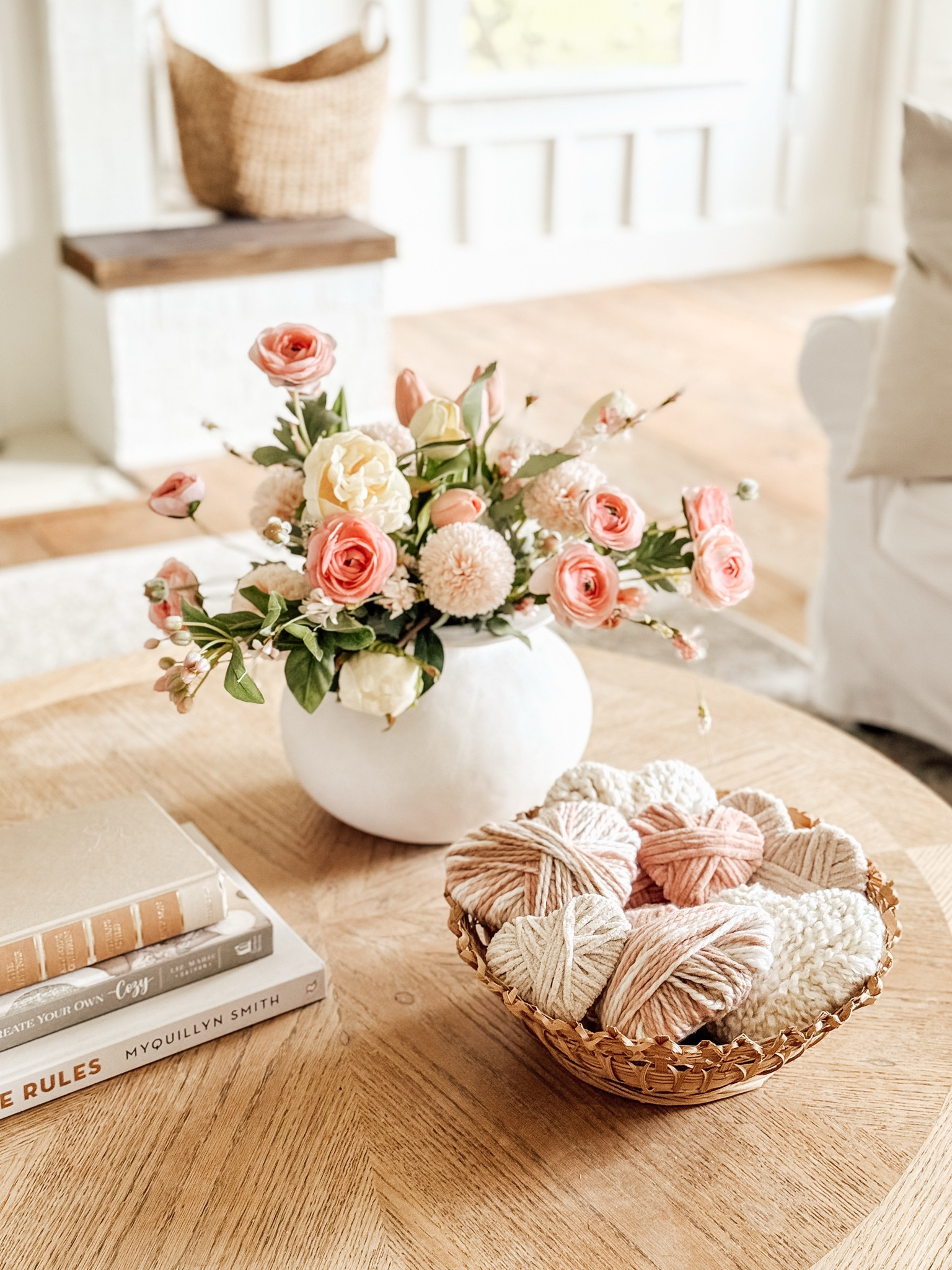 Simple Valentine’s Day Decor with DIY Yarn Hearts 💗 

#LTKHome