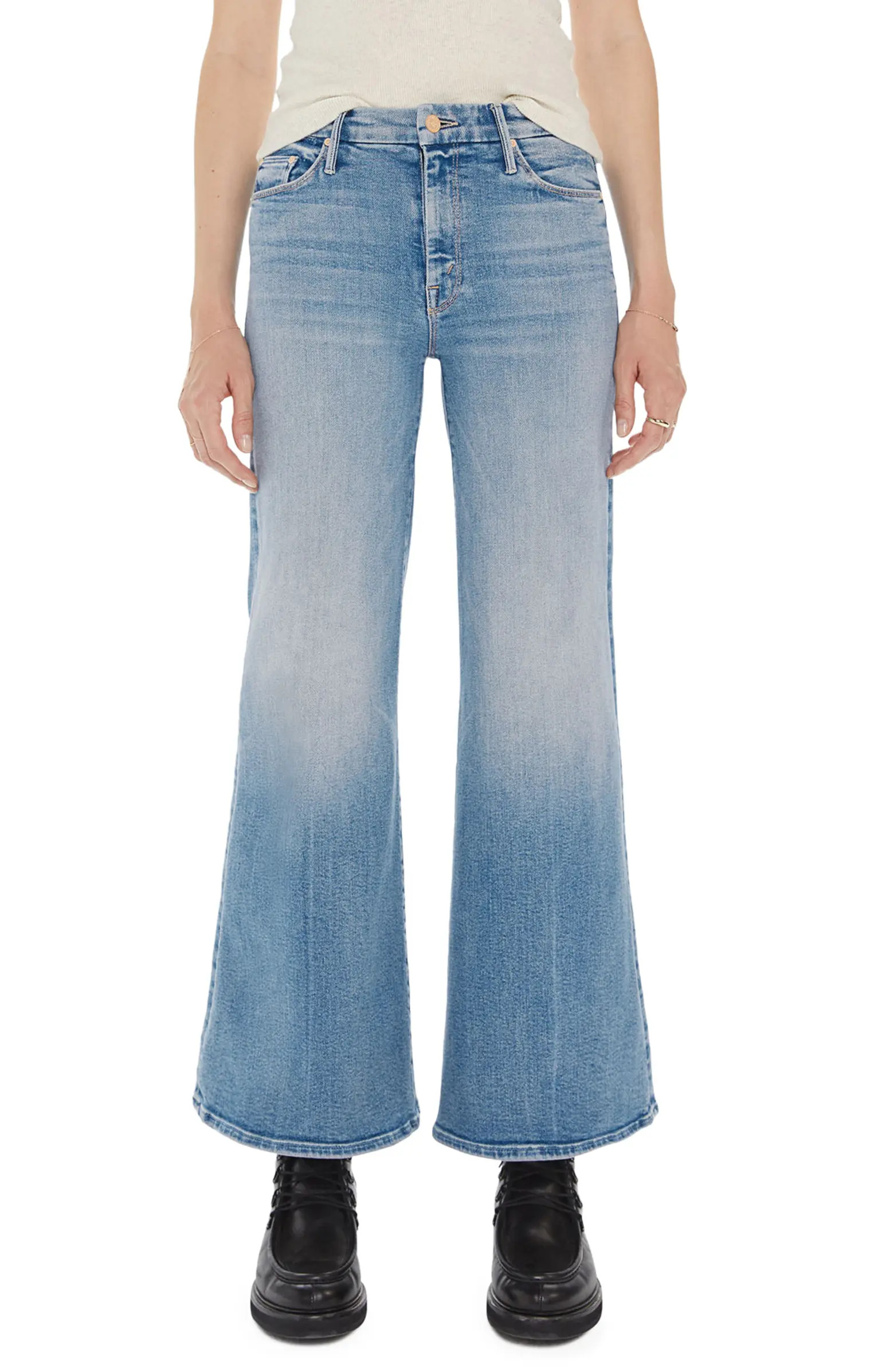 MOTHER The Roller High Waist Wide Leg Jeans | Nordstrom | Nordstrom