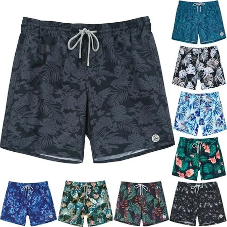 SURF CUZ Men s Swim Trunks Quick Dry Beach Swim Shorts for Men with Mesh Lining up to Size 17XL | Walmart (US)