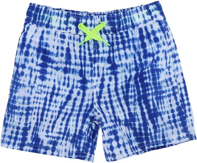 ESTAMICO Boys' Quick Dry Beach Swim Trunk Printed Board Shorts with Pockets | Amazon (US)