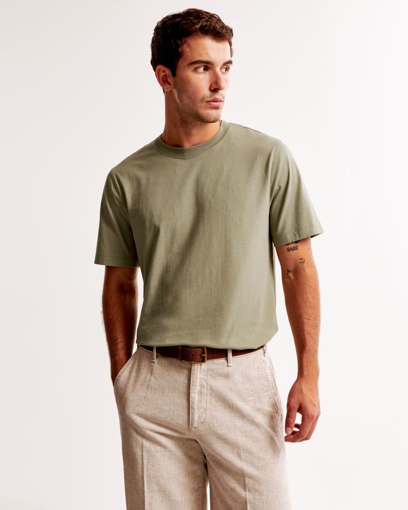 Men's Classic Polished Tee | Men's New Arrivals | Abercrombie.com | Abercrombie & Fitch (US)