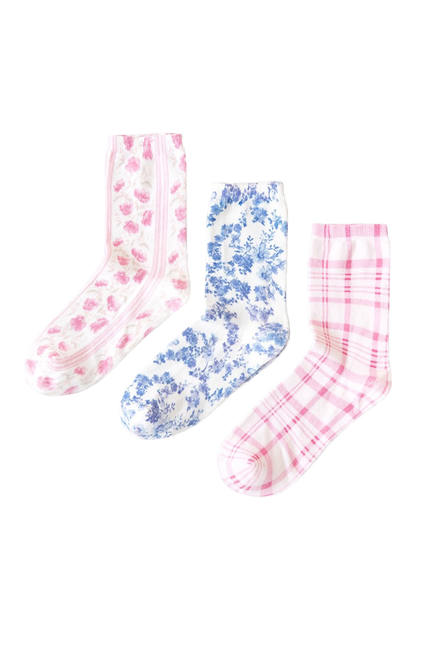 LSF x Stripe & Stare Primrose Plaid Socks | LOVESHACKFANCY