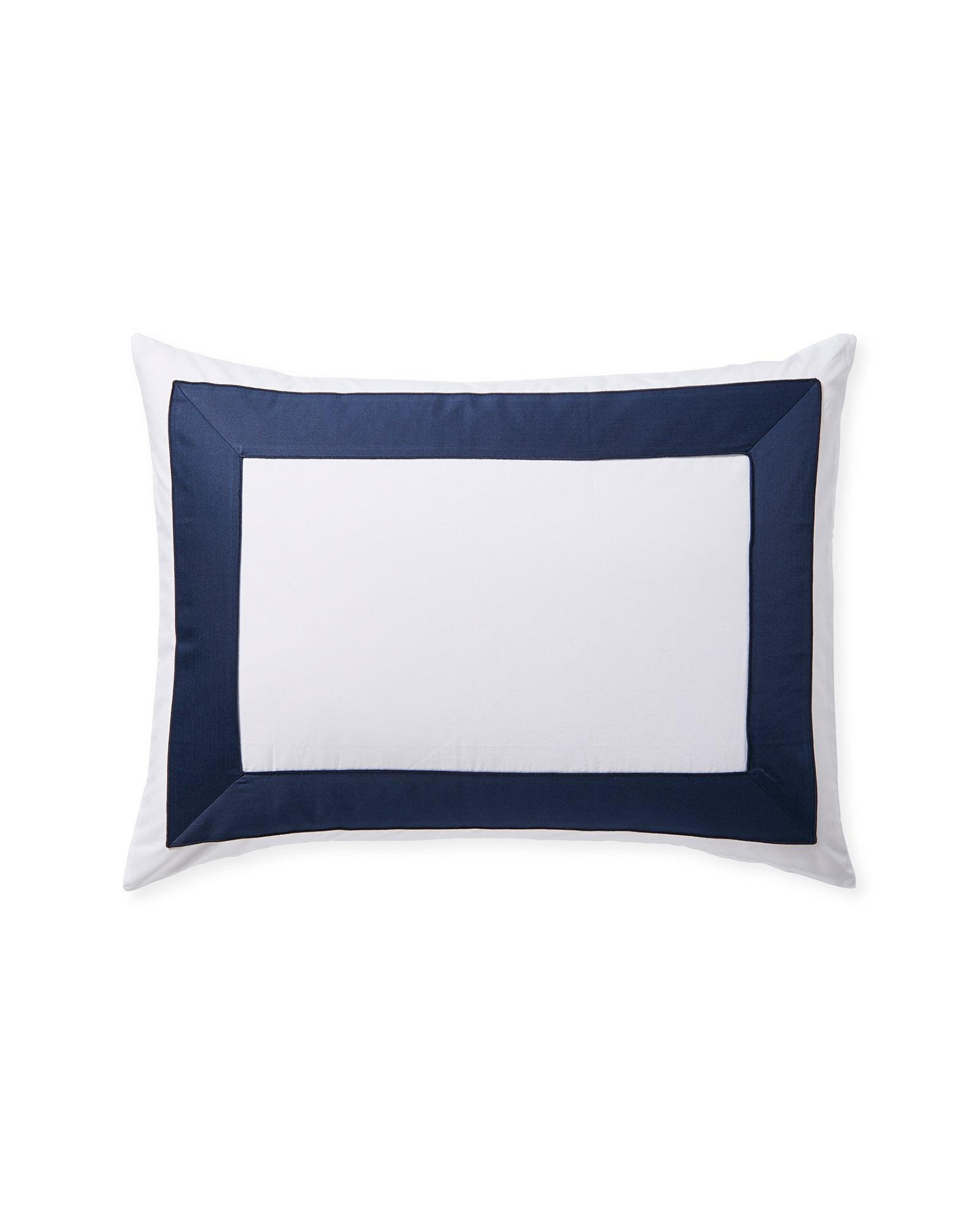 Beach Club Border Percale Sham | Serena and Lily