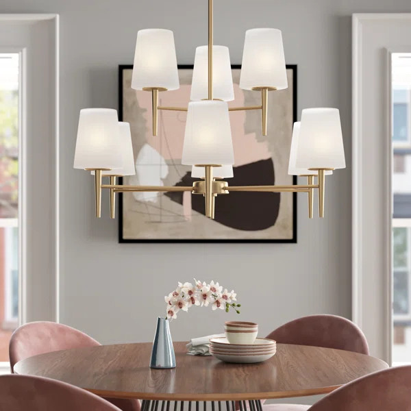 Erlandson 9 - Light Dimmable Tiered Chandelier | Wayfair North America