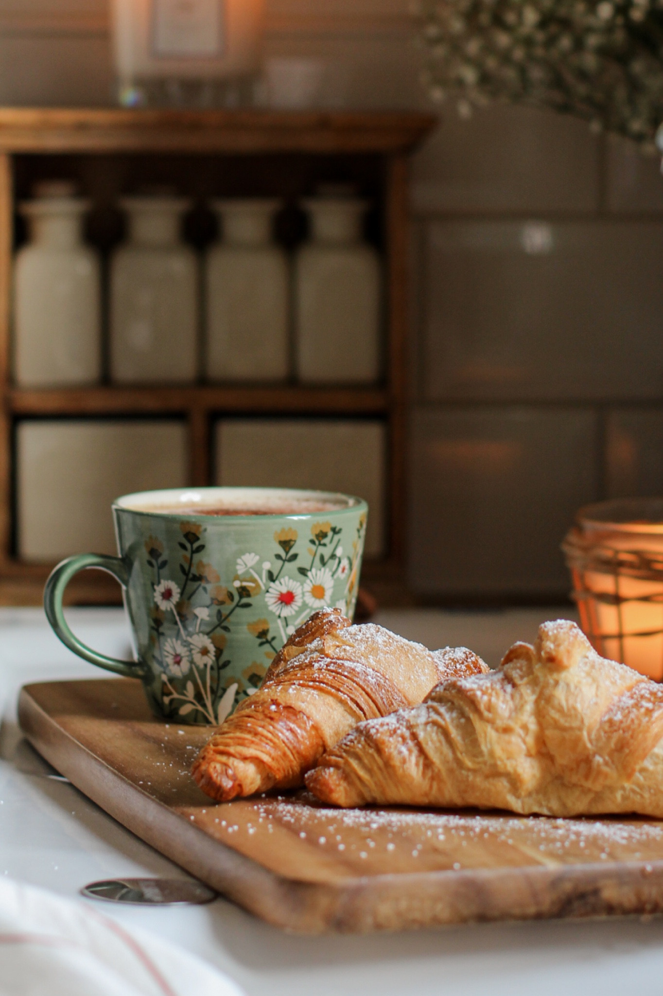 Green floral coffee mug ☕️ 

#LTKhome #LTKSeasonal