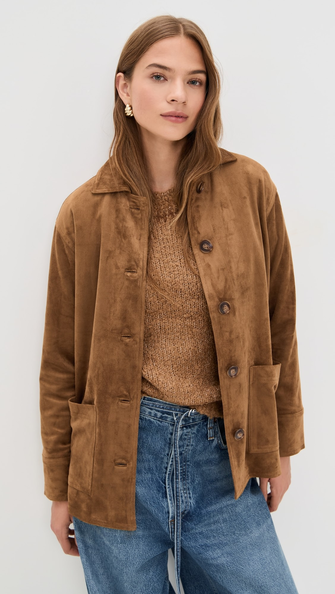 Decker Faux Suede Chore Jacket | Shopbop