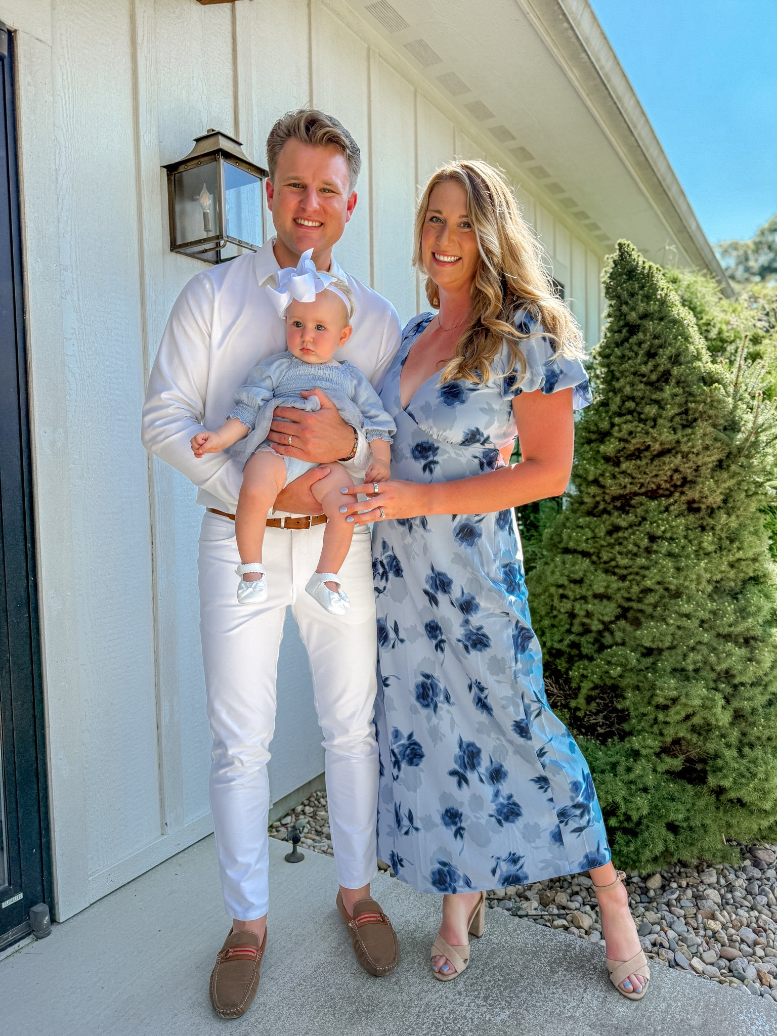 Baby’s first wedding 🩵 

Absolutely love this blue floral maxi dress as a wedding guest, it’s so flattering and on major sale! I’m wearing size large tall but could have done normal size medium! Great for postpartum and nursing mommas 

#LTKWedding #LTKSaleAlert #LTKFindsUnder100