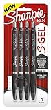 Sharpie S-Gel, Gel Pens, Ultra Fine Point (0.38mm), Black, 4 Count | Amazon (US)