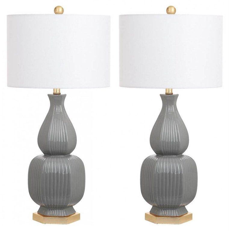 Safavieh Cleo 31.5 in. H Ceramic Gourd Table Lamp, Set of 2 - Walmart.com | Walmart (US)