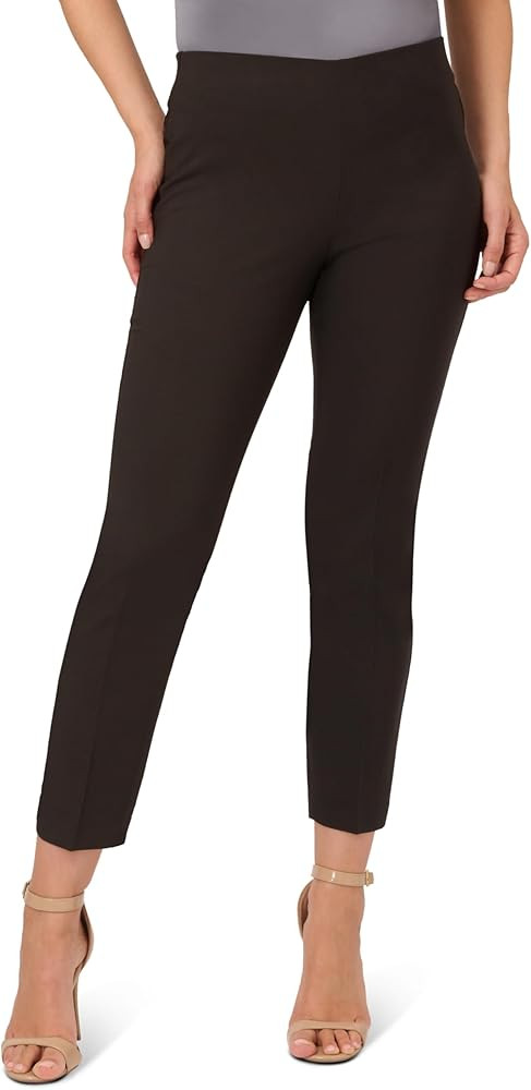 Adrianna Papell Women's Solid Bi-Stretch Pull-on Pant | Amazon (US)