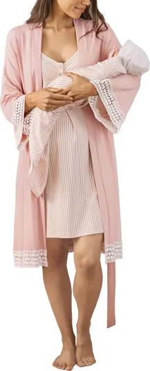 Hospital Pack Nursing Nightgown, Robe & Baby Wrap | Nordstrom