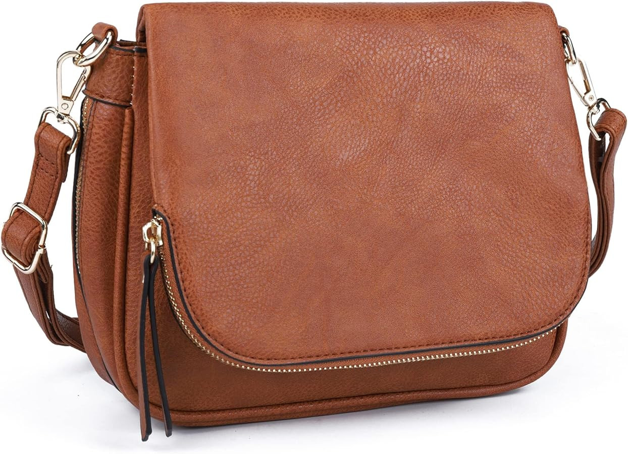 Crossbody Bags for Women Small Pu Leather Over the Shoulder Purses and Flap Cross Body Handbags w... | Amazon (CA)