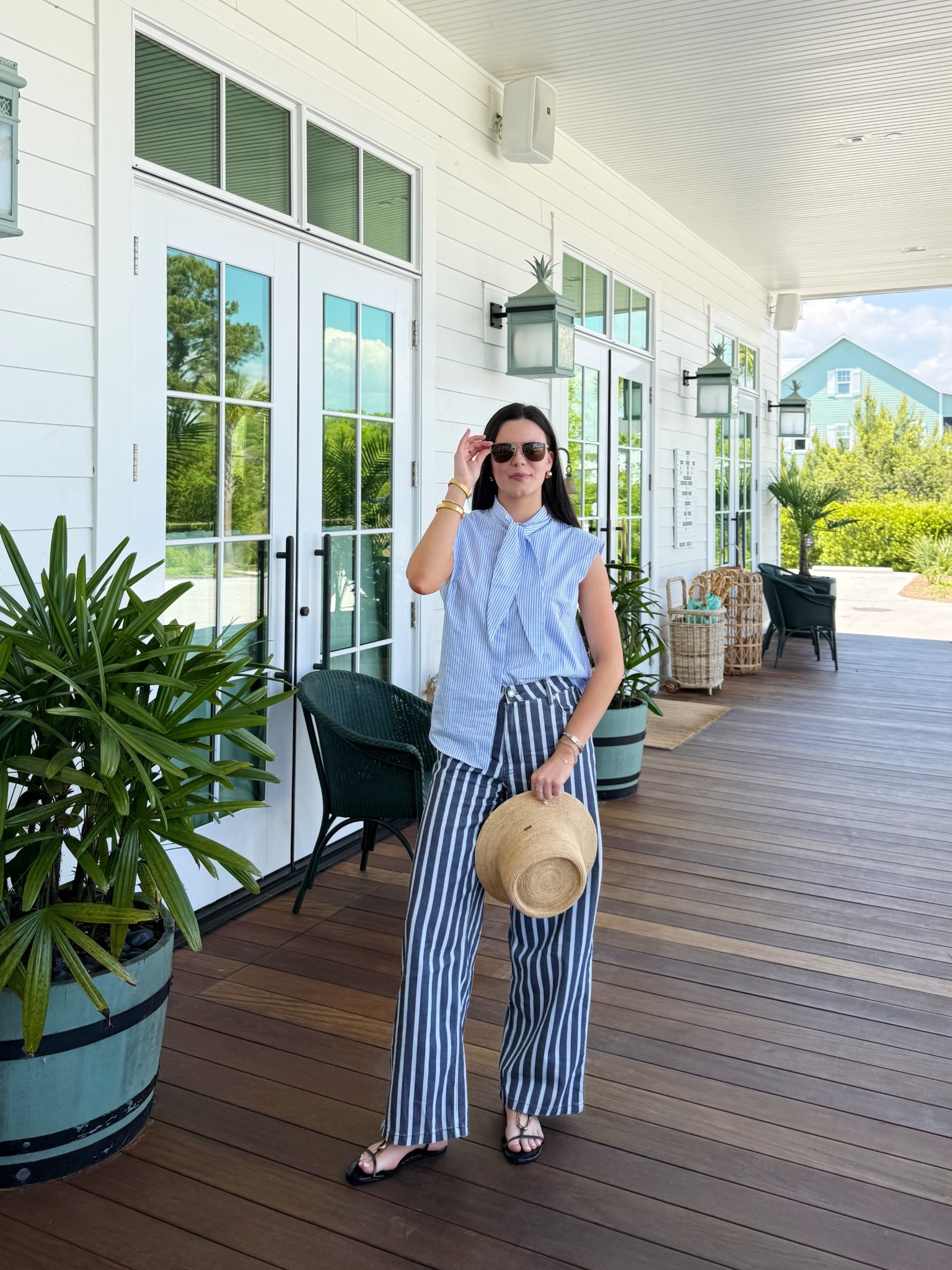 In South Carolina for the weekend for my older sister Claire’s birthday weekend! My full look is head to toe Zara! Hat is ShopBop and sunglasses are Ralph Lauren! 