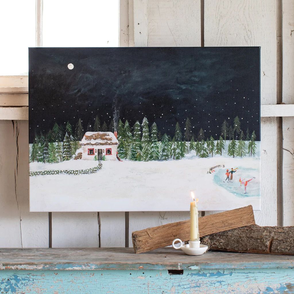 Christmas Cottage (Rectangle) | Lindsay Letters, LLC
