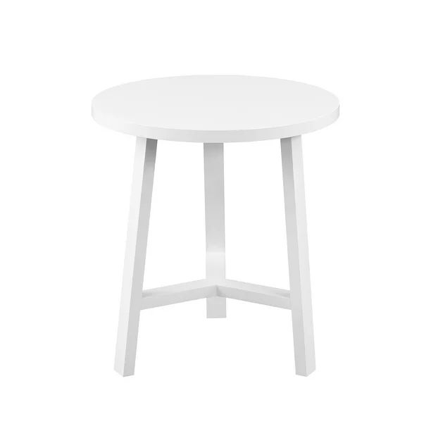 Gap Home Mid-Century Modern Simple 3-Leg Round Side Table, White | Walmart (US)