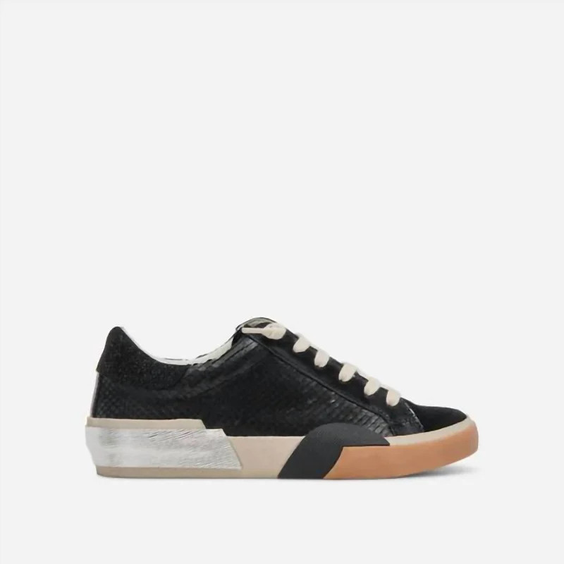 Dolce Vita The Zina Sneaker In Black - Black - 7.5 | Verishop